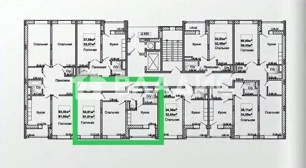 2-к кв. Москва Сосенское поселение, ул. Николо-Хованская, 18 (53.0 м) - Фото 2