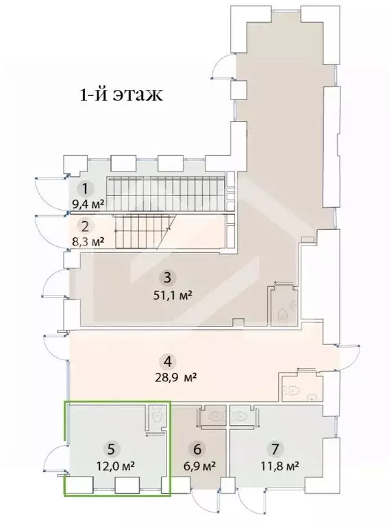 Помещение свободного назначения в Москва ул. Бахрушина, 36/14С3 (12 м) - Фото 2