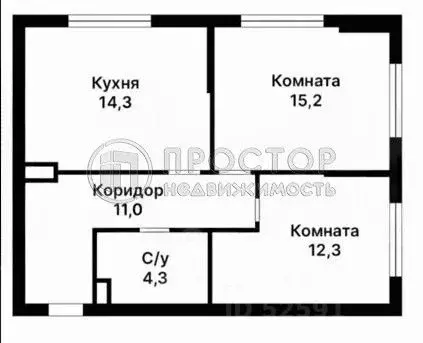 2-к кв. Москва ул. Римского-Корсакова, 11к5 (57.1 м) - Фото 2