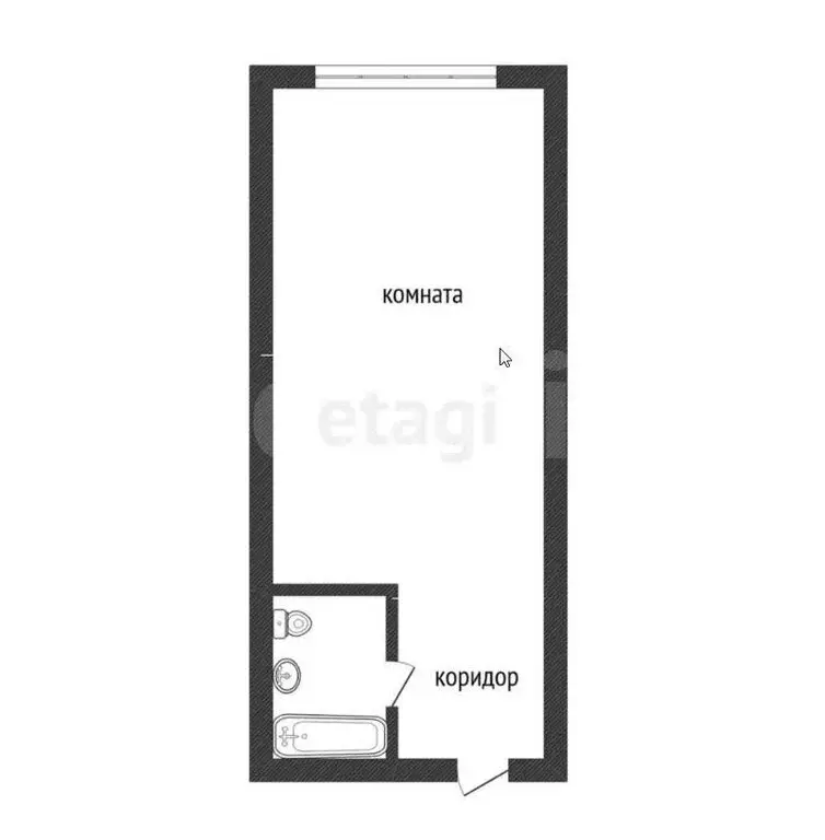 Квартира-студия: Кемерово, бульвар Строителей, 56/2 (16.2 м) - Фото 1