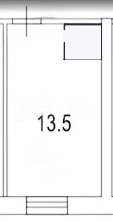 Комната 13,5 м в 3-к., 1/5 эт. - Фото 0