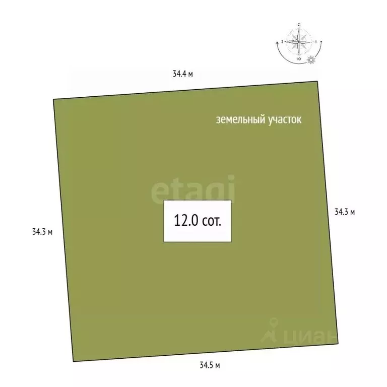 Участок в Алтайский край, Советский район, с. Платово  (12.0 сот.) - Фото 2