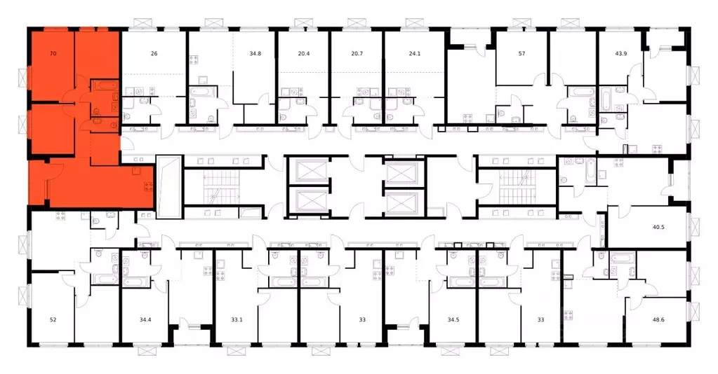 3-к кв. Приморский край, Владивосток ул. Борисенко, 48к2 (70.0 м) - Фото 2