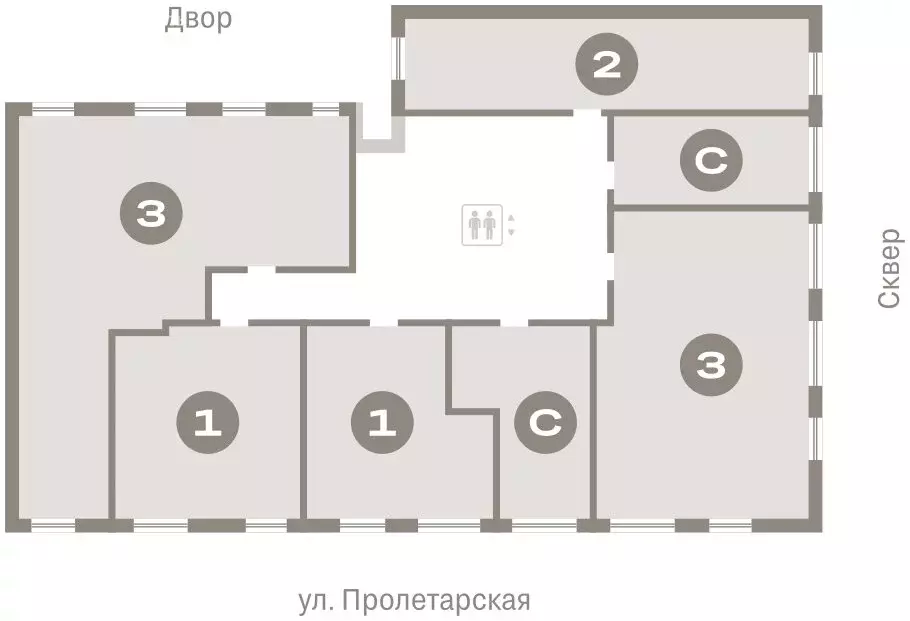 1-комнатная квартира: Курган, жилой район Центральный, ЖК Дом Кино ... - Фото 1