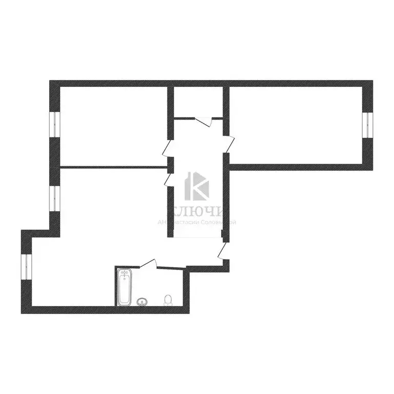 3-комнатная квартира: Белгород, улица 5 Августа, 37 (84.64 м) - Фото 1