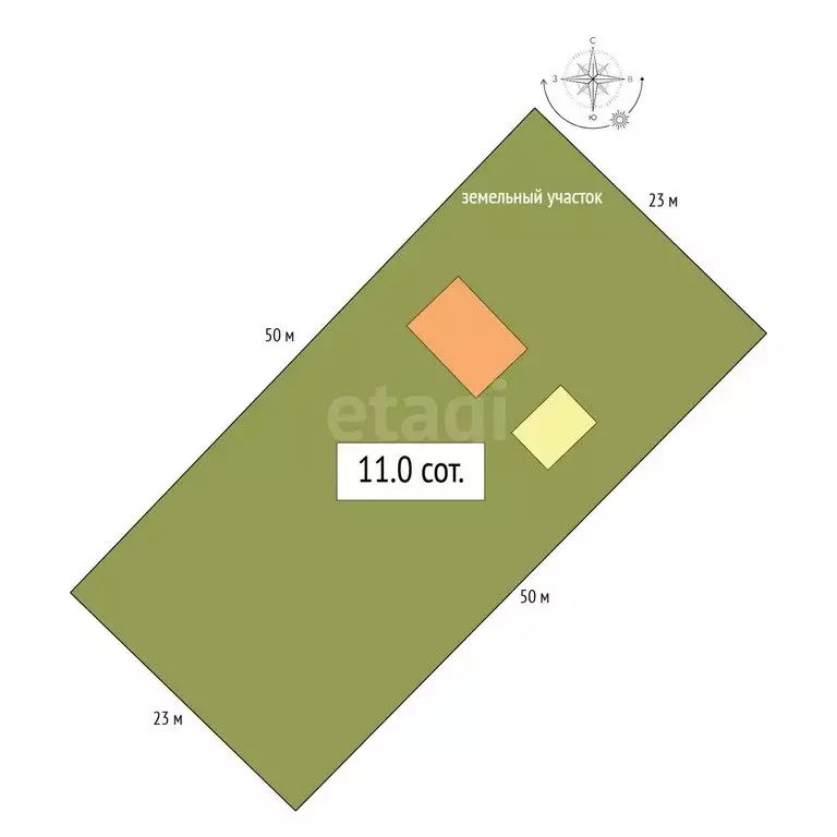 Дом в село Усть-Муны, Вишнёвая улица (46 м) - Фото 1