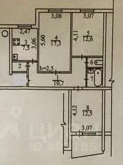 3-к кв. Владимирская область, Радужный 3-й кв-л, 25 (68.0 м) - Фото 1