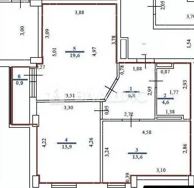2-к кв. Нижегородская область, Нижний Новгород просп. Гагарина, 101к5 ... - Фото 2
