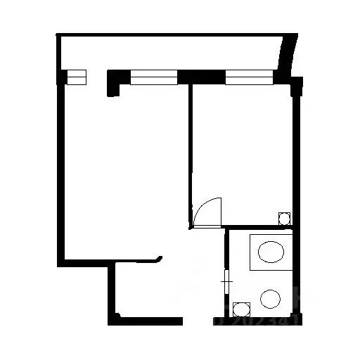 1-к кв. Новосибирская область, Новосибирск Красноярская ул., 107 (56.0 ... - Фото 2