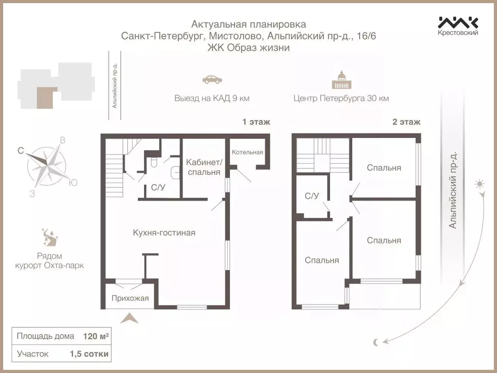 Таунхаус в Ленинградская область, Всеволожский район, Бугровское ... - Фото 2