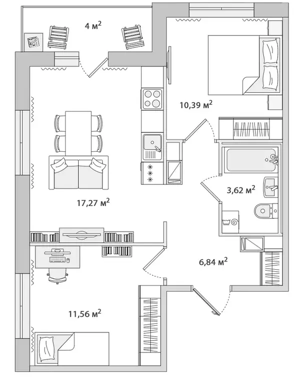 Продаётся 2-к квартира, 48.5 м - Фото 0