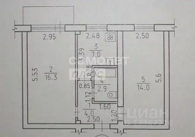 2-к кв. Удмуртия, Ижевск ул. 9 Января, 197 (44.2 м) - Фото 1