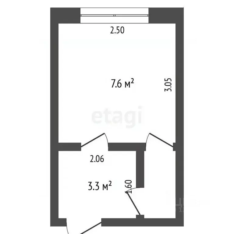 Студия Тюменская область, Тюмень Тарманы мкр, ул. Малышева, 24 (13.0 ... - Фото 2