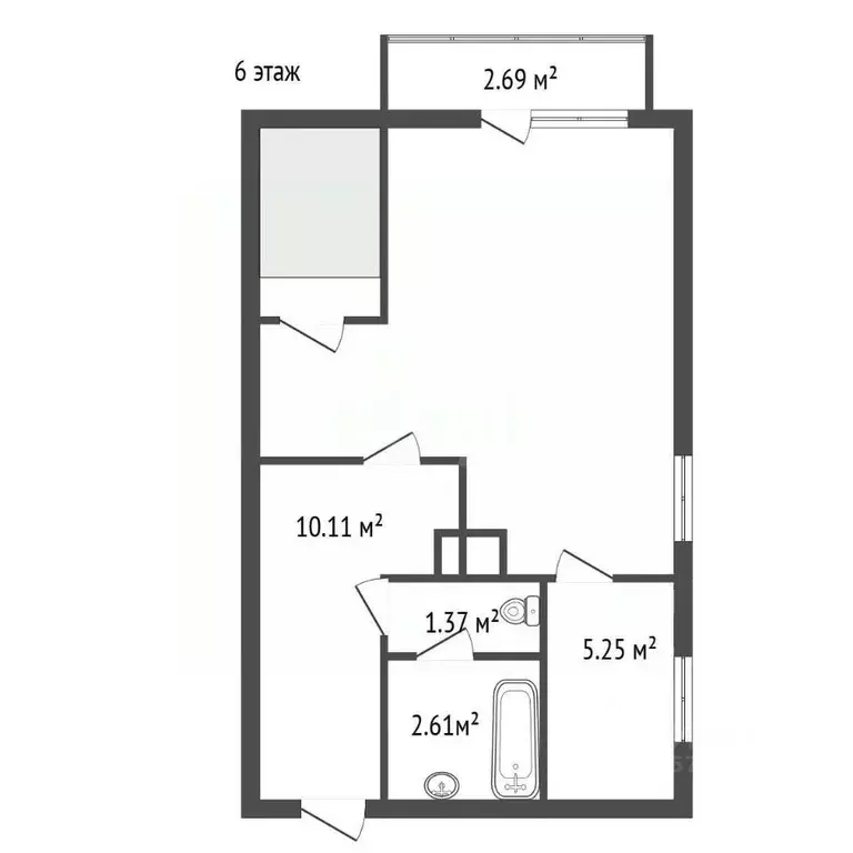 3-к кв. Ленинградская область, Гатчина бул. Авиаторов, 3к1 (77.5 м) - Фото 2