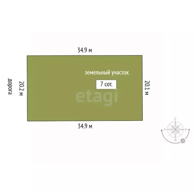 Участок в Тюменская область, Тюмень Ембаевское ТОО,  (7.0 сот.) - Фото 2