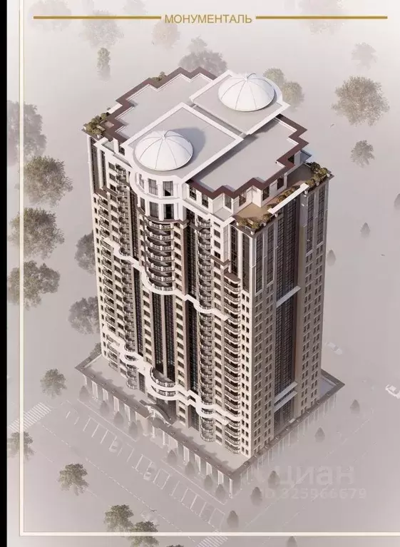 1-к кв. Чеченская республика, Грозный просп. В.В. Путина, 2 (50.2 м) - Фото 1