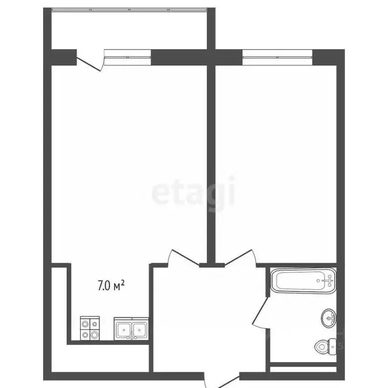 2-к кв. Хабаровский край, Хабаровск ул. Калинина, 8 (63.6 м) - Фото 2