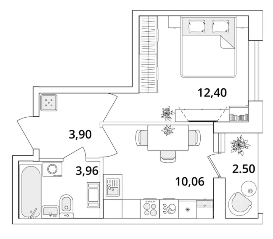 1-к кв. Санкт-Петербург Кубинская ул., 82к3с1 (31.6 м) - Фото 0