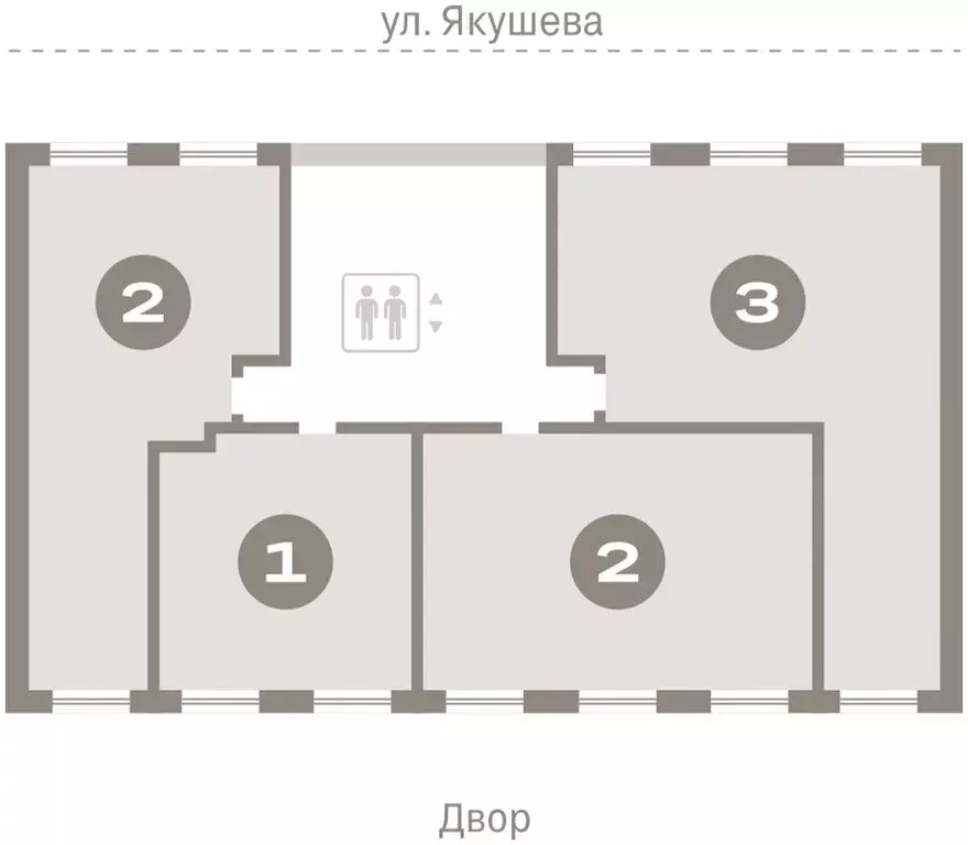 2-комнатная квартира: Новосибирск, Зыряновская улица, 53с (61.67 м) - Фото 1