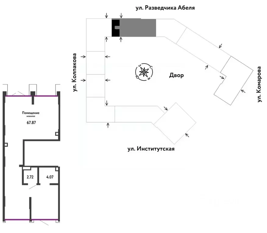 Торговая площадь в Московская область, Мытищи ул. Комарова, 17А (75 м) - Фото 2