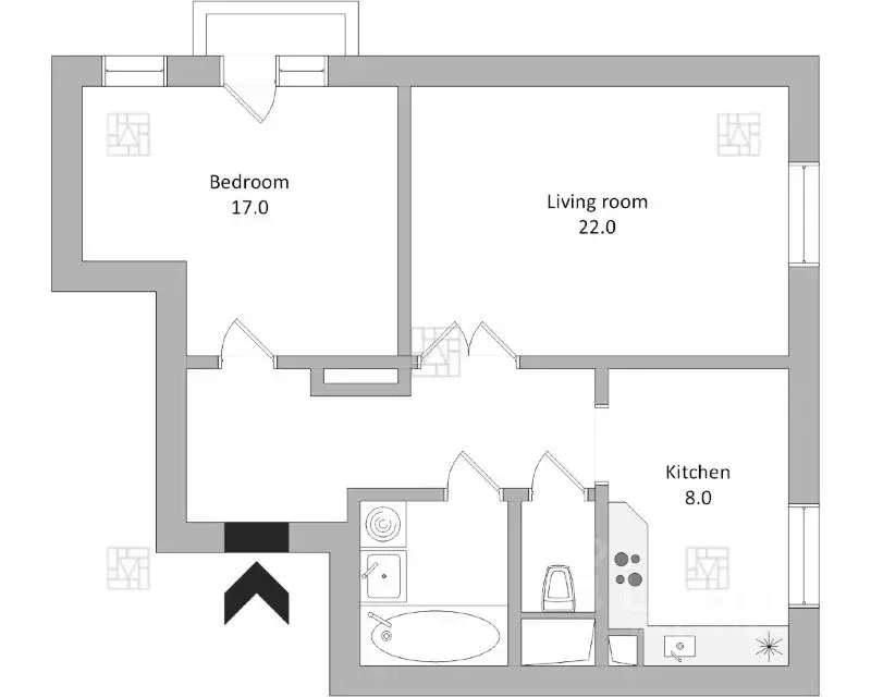 2-к кв. Москва пл. Победы, 1кА (61.0 м) - Фото 2