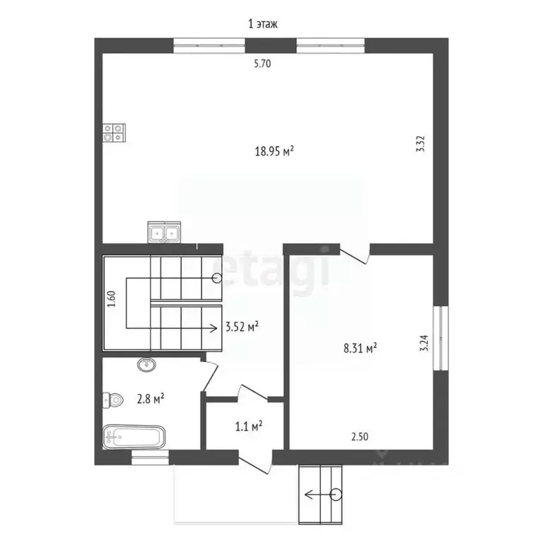 4-к кв. Вологодская область, Вологда Ольховая ул., 56 (68.3 м) - Фото 2