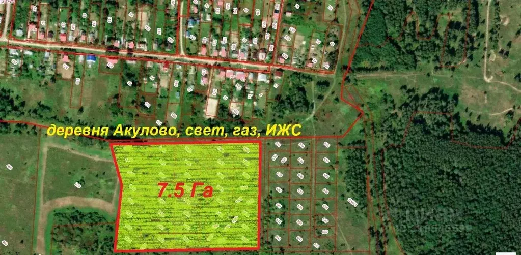 Участок в Владимирская область, Киржачский муниципальный округ, д. ... - Фото 1