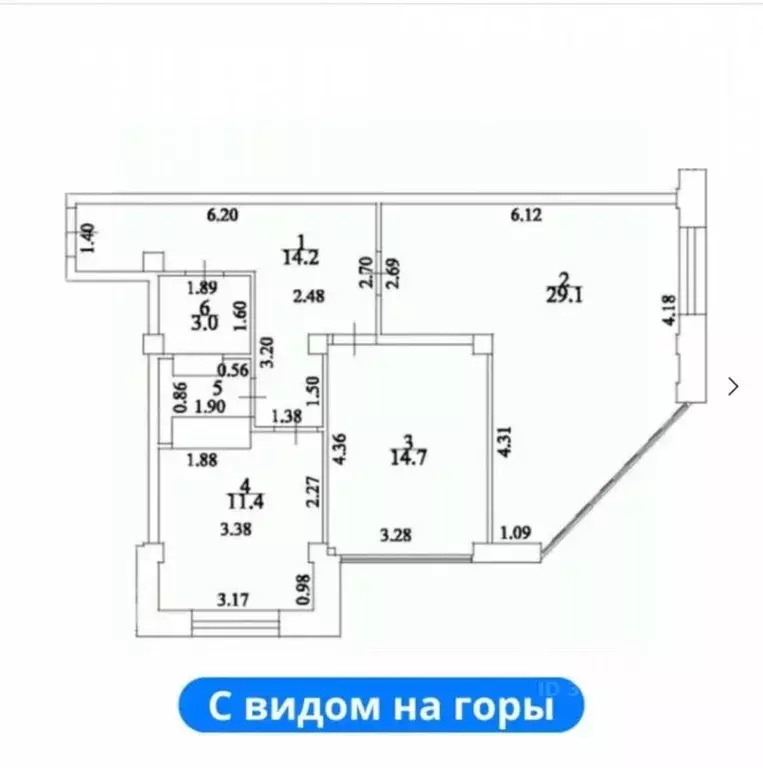 2-к кв. Ставропольский край, Ессентуки Октябрьская ул., 8 (74.4 м) - Фото 1
