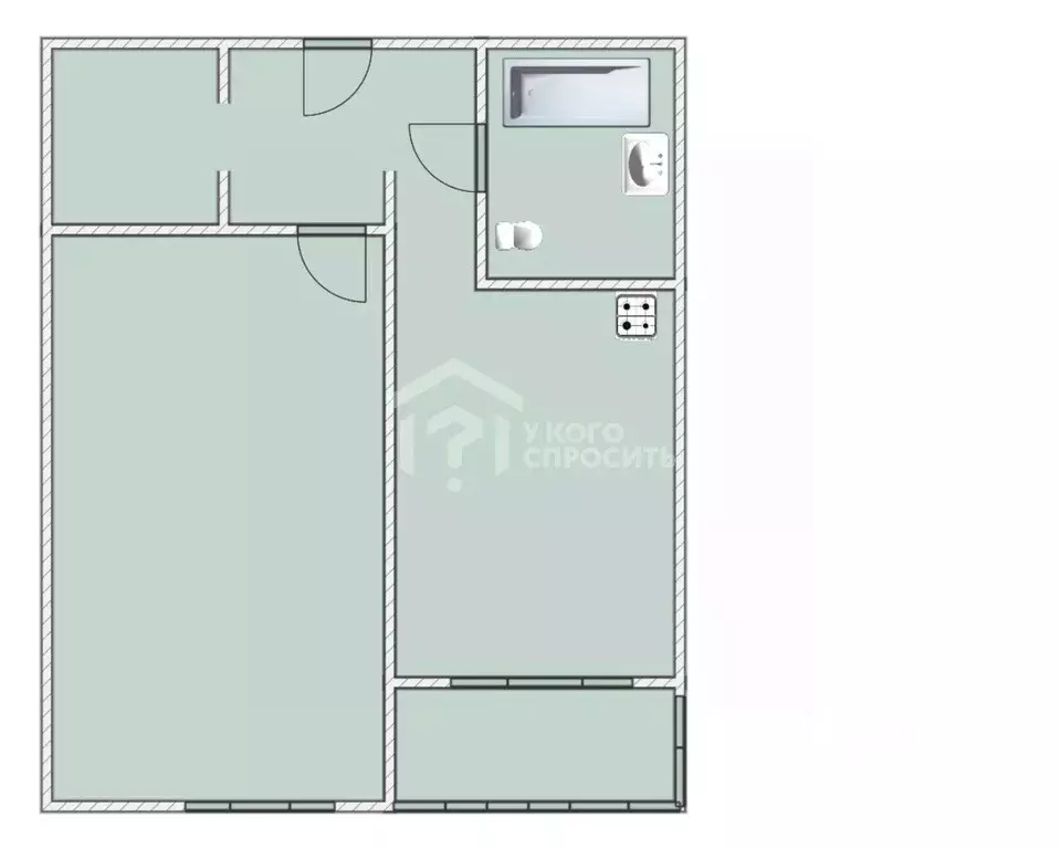 1-к кв. Ленинградская область, Ломоносовский район, д. Низино ул. ... - Фото 2