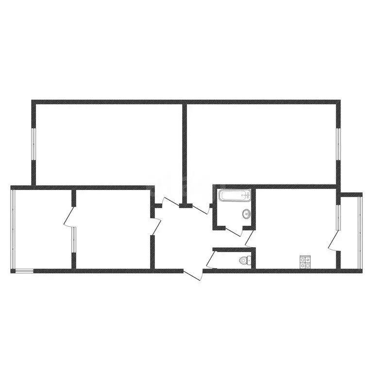 3-комнатная квартира: Черкесск, улица Космонавтов, 78 (68 м) - Фото 2