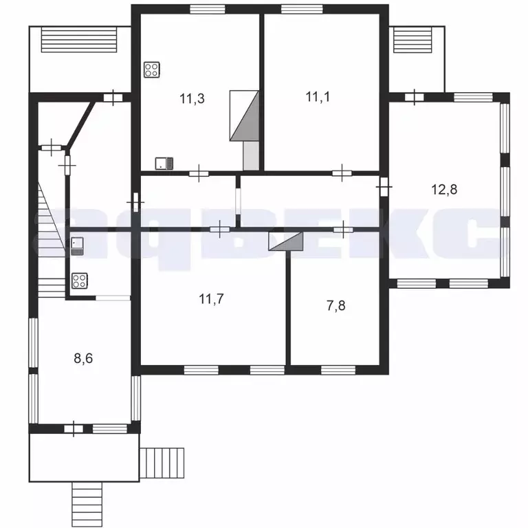 Дом в Санкт-Петербург пос. Тярлево, Песочная ул., 5 (120 м) - Фото 1