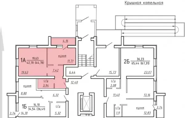 Продаётся 1-к квартира, 44.8 м - Фото 0