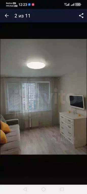 1-к. квартира, 45 м, 8/17 эт. - Фото 1