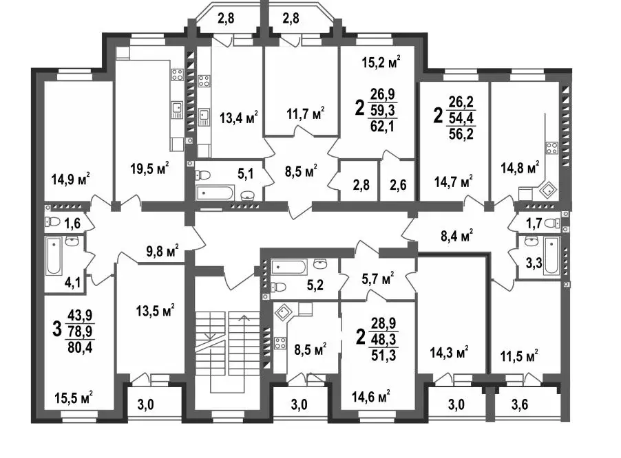 3-к кв. Владимирская область, Ковров ул. 9 Мая, 6 (80.4 м) - Фото 1