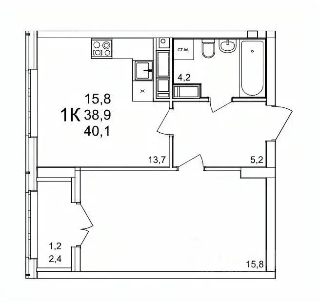 1-к кв. Нижегородская область, Нижний Новгород д. Анкудиновка, КМ ... - Фото 1