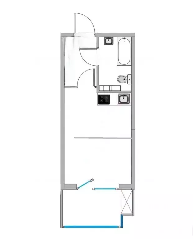 Студия Краснодарский край, Анапа Рождественская ул., 55к2 (35.0 м) - Фото 2
