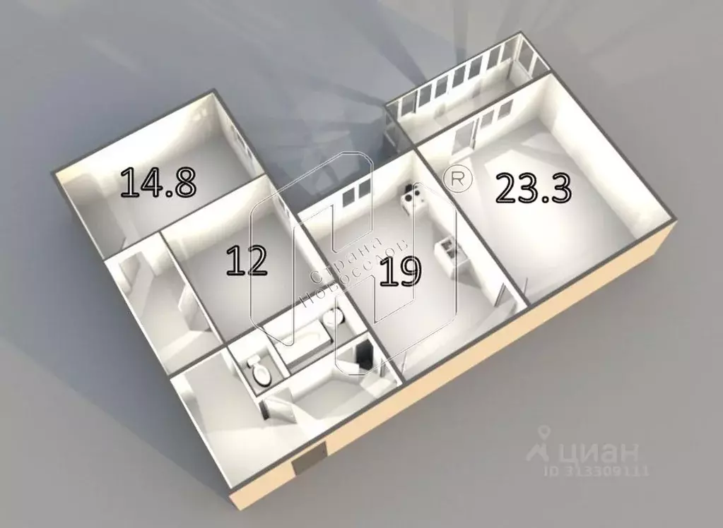 3-к кв. Мордовия, Саранск Советская ул., 109 (87.8 м) - Фото 1