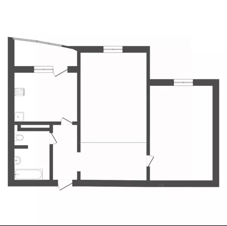 2-к кв. Тюменская область, Тюменский муниципальный округ, д. Дударева ... - Фото 1