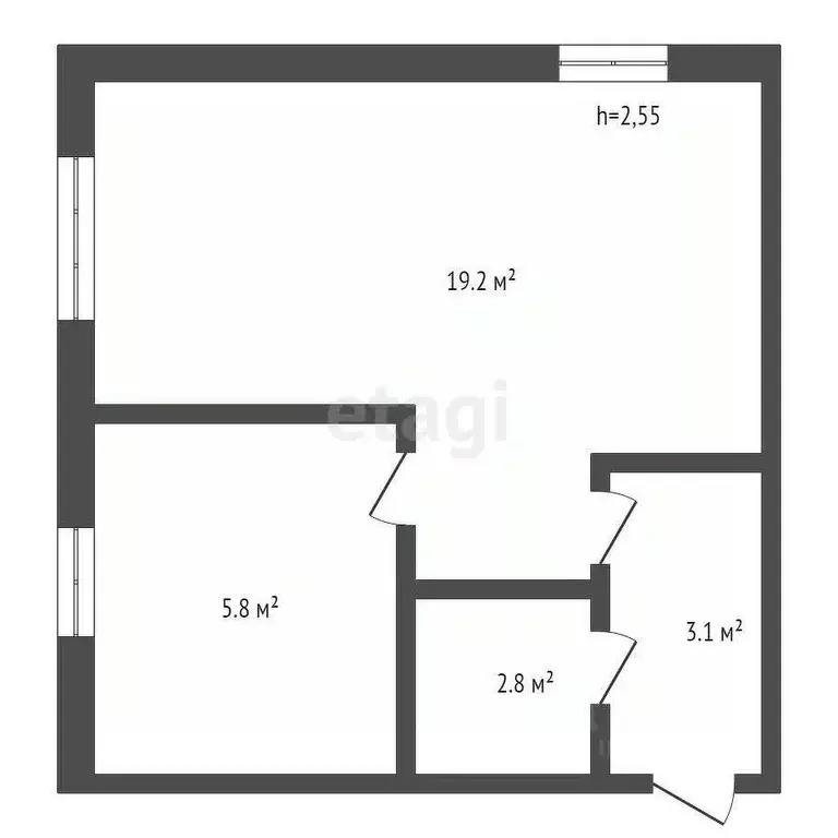 1-к кв. Брянская область, Карачев Советская ул., 62 (30.9 м) - Фото 2