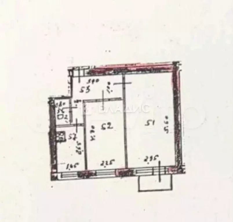 2-к. квартира, 37,4 м, 3/3 эт. - Фото 0
