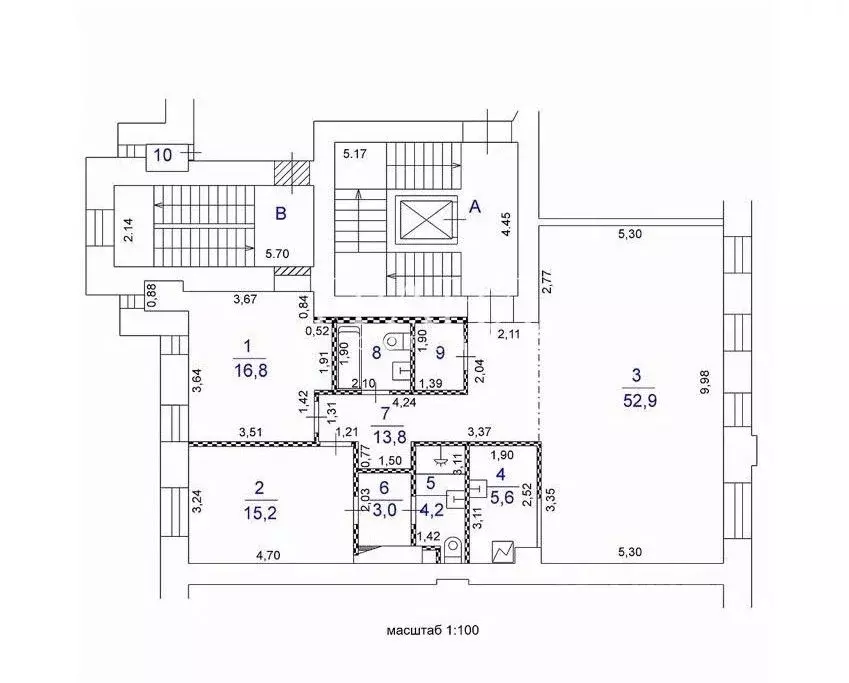 3-к кв. Москва Малая Бронная ул., 4 (115.0 м) - Фото 2
