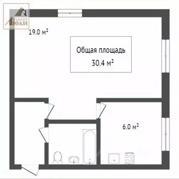 1-к кв. Новосибирская область, Новосибирск ул. Макаренко, 23 (30.0 м) - Фото 1