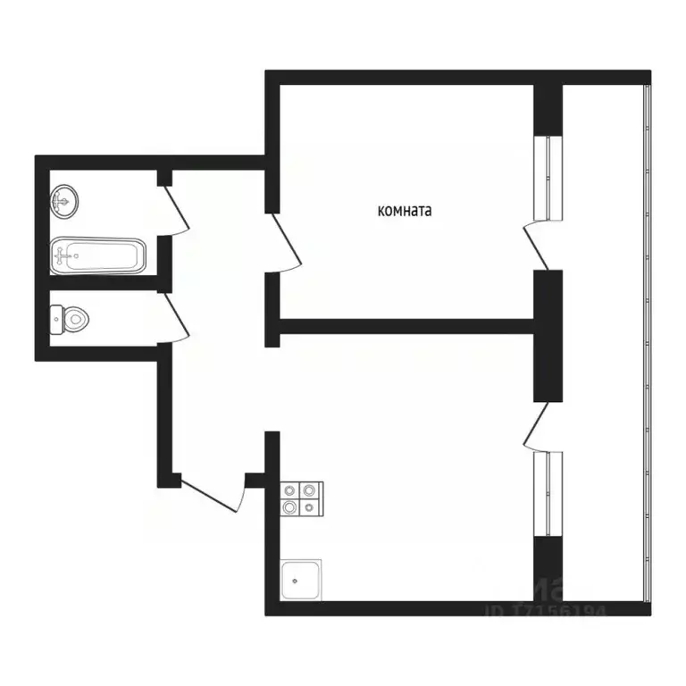 2-к кв. Тюменская область, Тюмень ул. Бориса Житкова, 6к1 (49.0 м) - Фото 1
