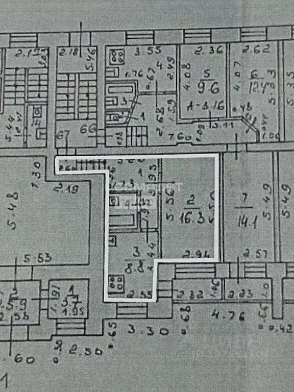 1-к кв. Липецкая область, Липецк Дачный мкр, ул. Центральная, 15 (37.6 ... - Фото 2