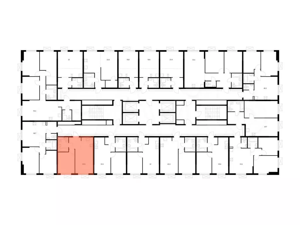 1-к. квартира, 35,5 м, 18/25 эт. - Фото 1