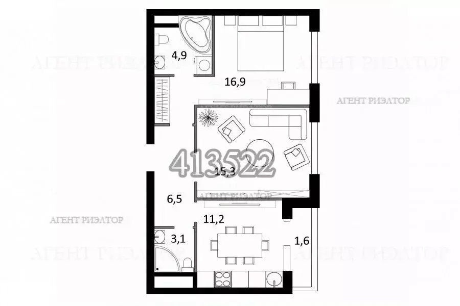 2-к кв. Москва Винницкая ул., 8к1 (59.5 м) - Фото 1