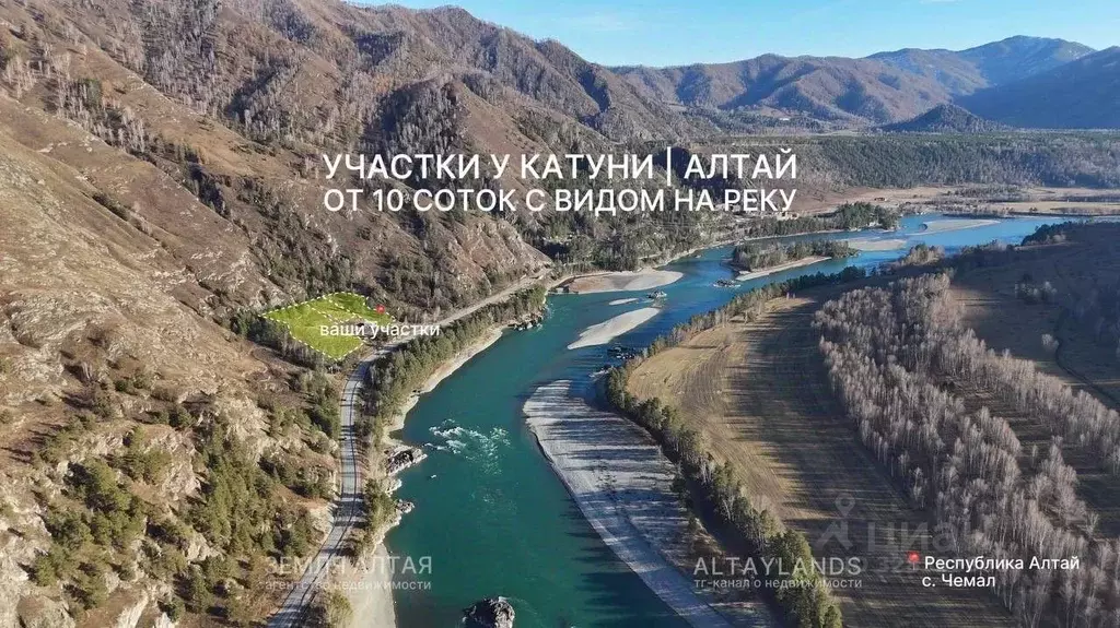 Участок в Алтай, Чемальский район, с. Чемал  (10.0 сот.) - Фото 1