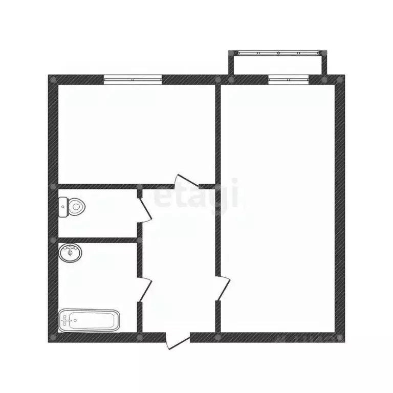 1-к кв. Костромская область, Кострома Давыдовский-2 мкр, 33 (33.1 м) - Фото 1