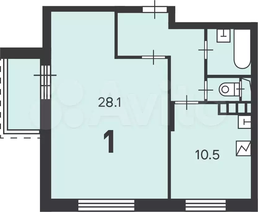 Аукцион: 1-к. квартира, 49,3 м, 10/16 эт. - Фото 0
