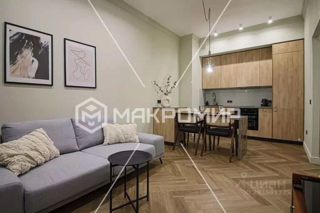 1-к кв. Санкт-Петербург ул. Александра Матросова, 3 (40.0 м) - Фото 1